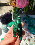 Hand Carved Malachite Elephant