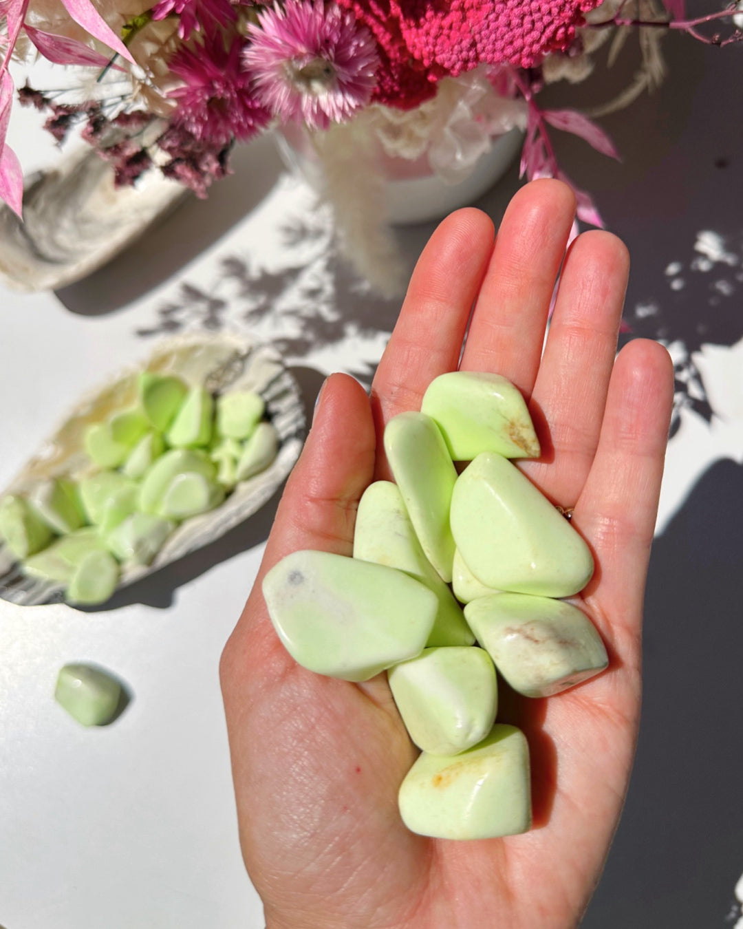 Lemon Chrysoprase (Magnesite) Polished/Tumbled Stones - Baltic Mermaid