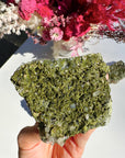 Epidote Quartz Cluster