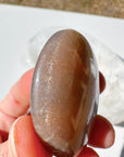 Sunstone & Peach Moonstone Palm Stone - O