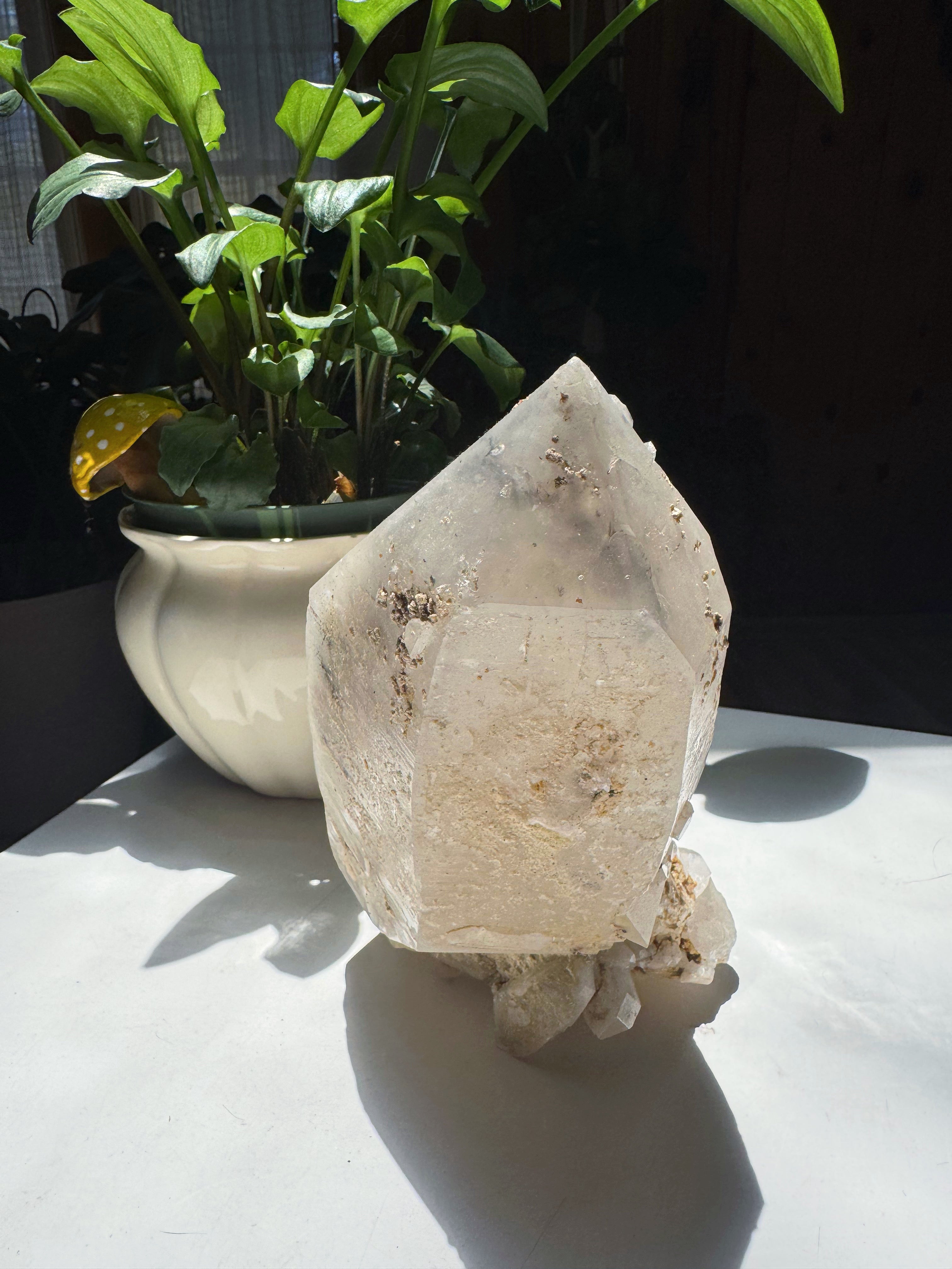 Large Double Terminated Quartz Point w/ Inclusions from Brazil Baltic Mermaid