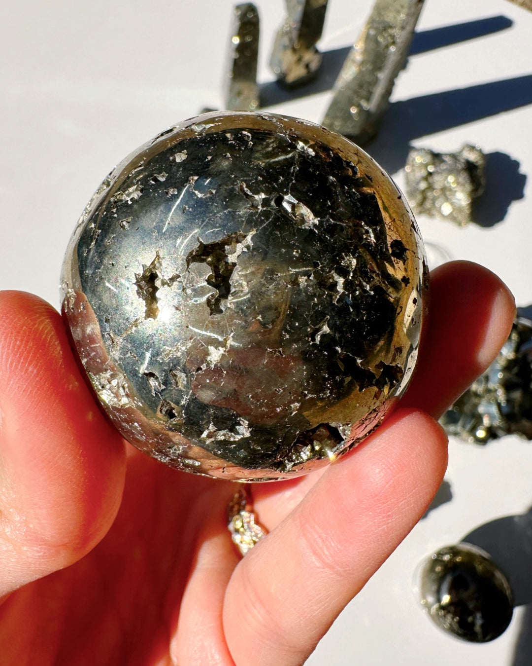 Pyrite Sphere - Baltic Mermaid