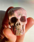 Rhodonite Skull