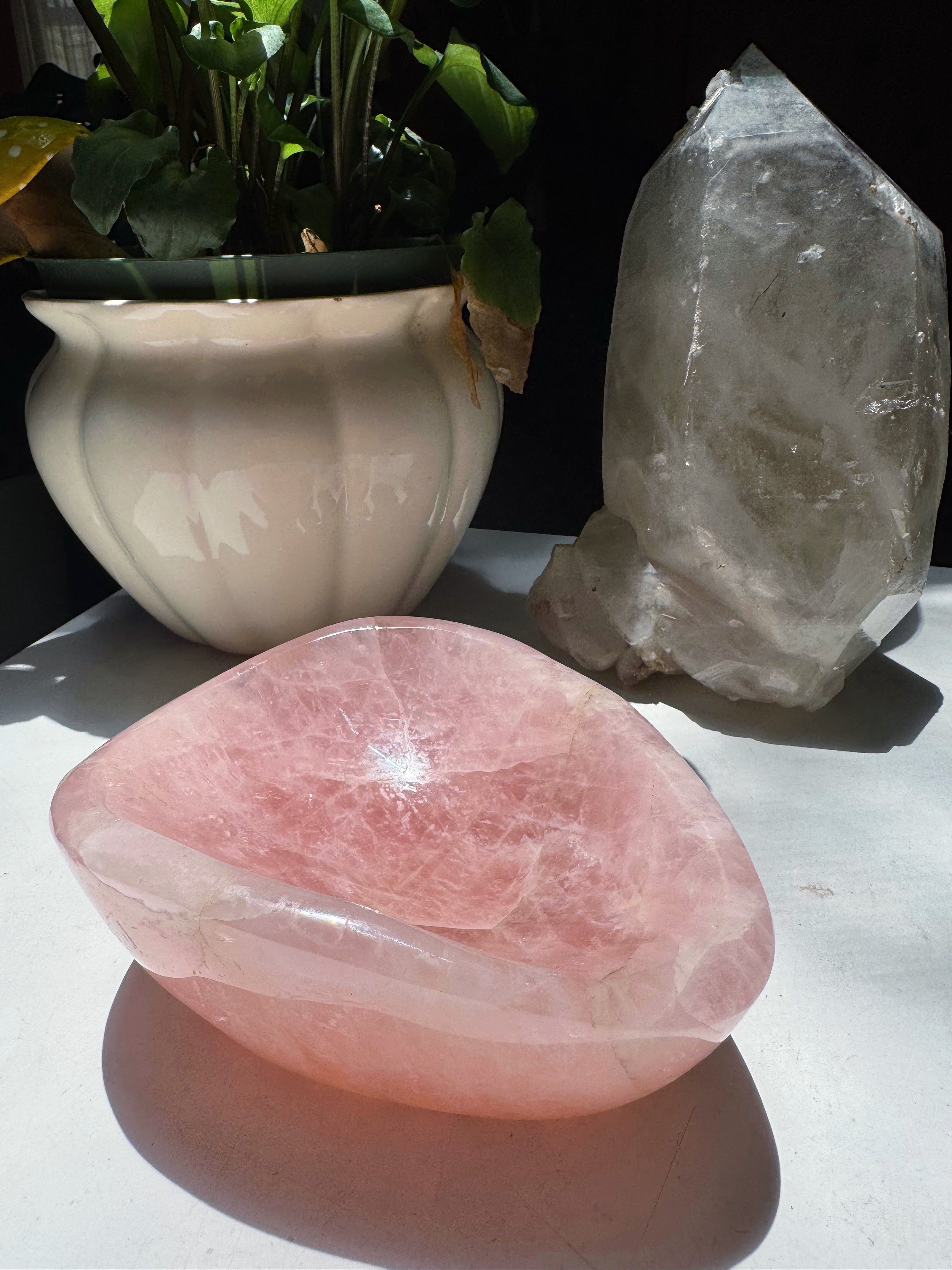 Rose Quartz Bowl Baltic Mermaid