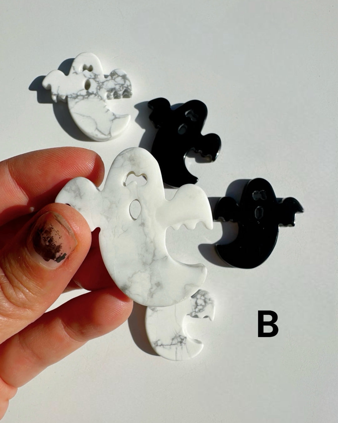 Howlite & Black Obsidian Ghosts - Baltic Mermaid