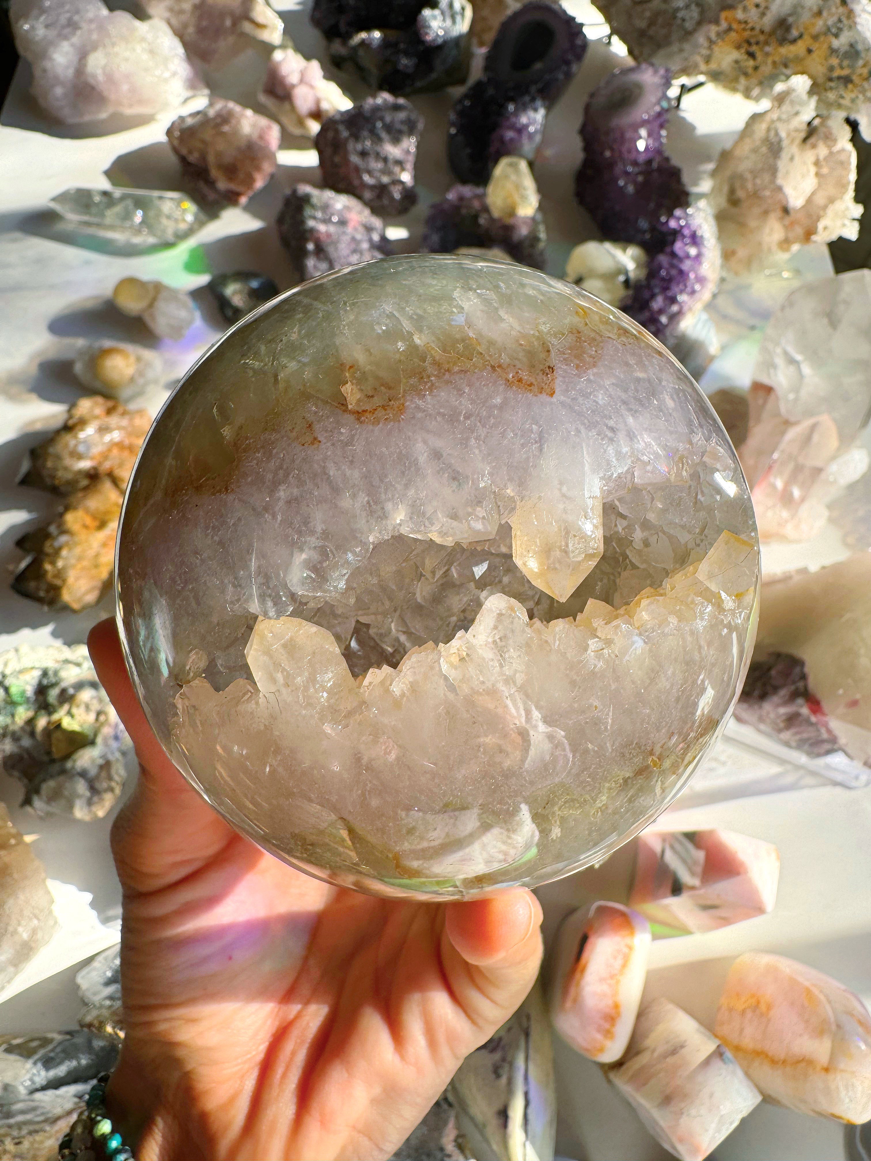 Amethyst Agate Sphere - Large - Baltic Mermaid