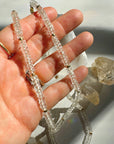 “Rihanna” - White Topaz Gemstone Candy Necklace