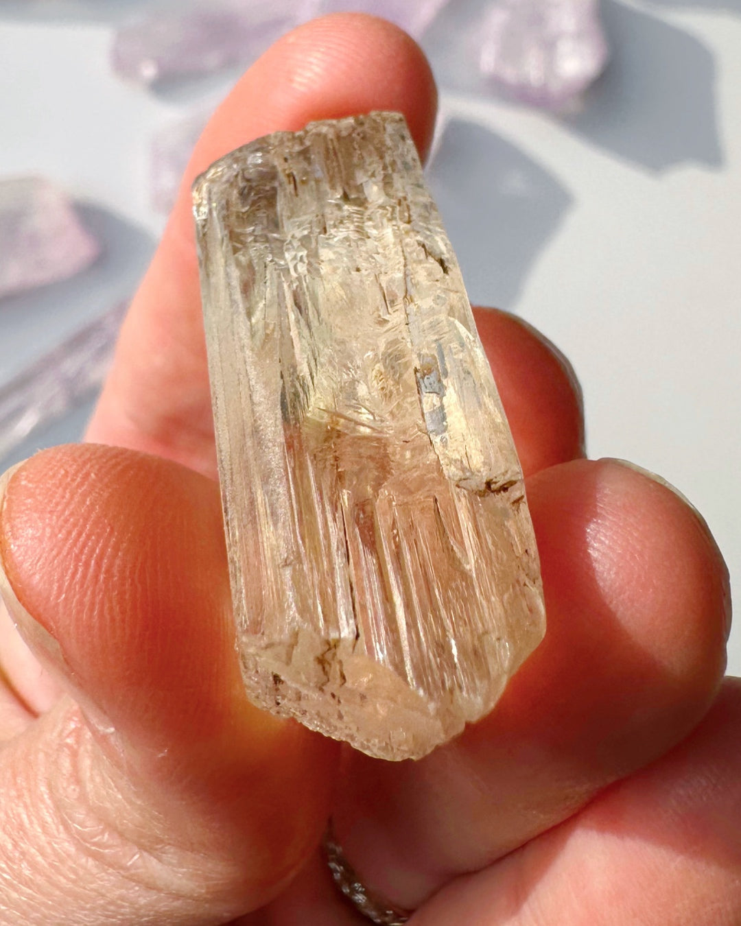 Raw Kunzite