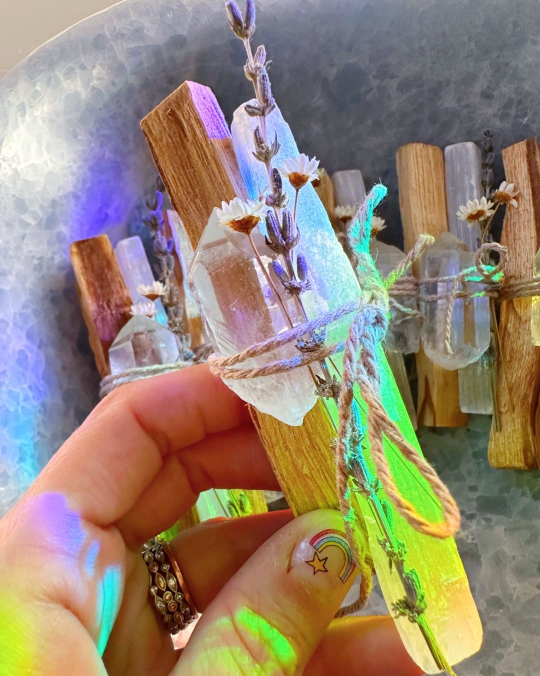 Palo Santo, Quartz & Selenite Bundle - Baltic Mermaid