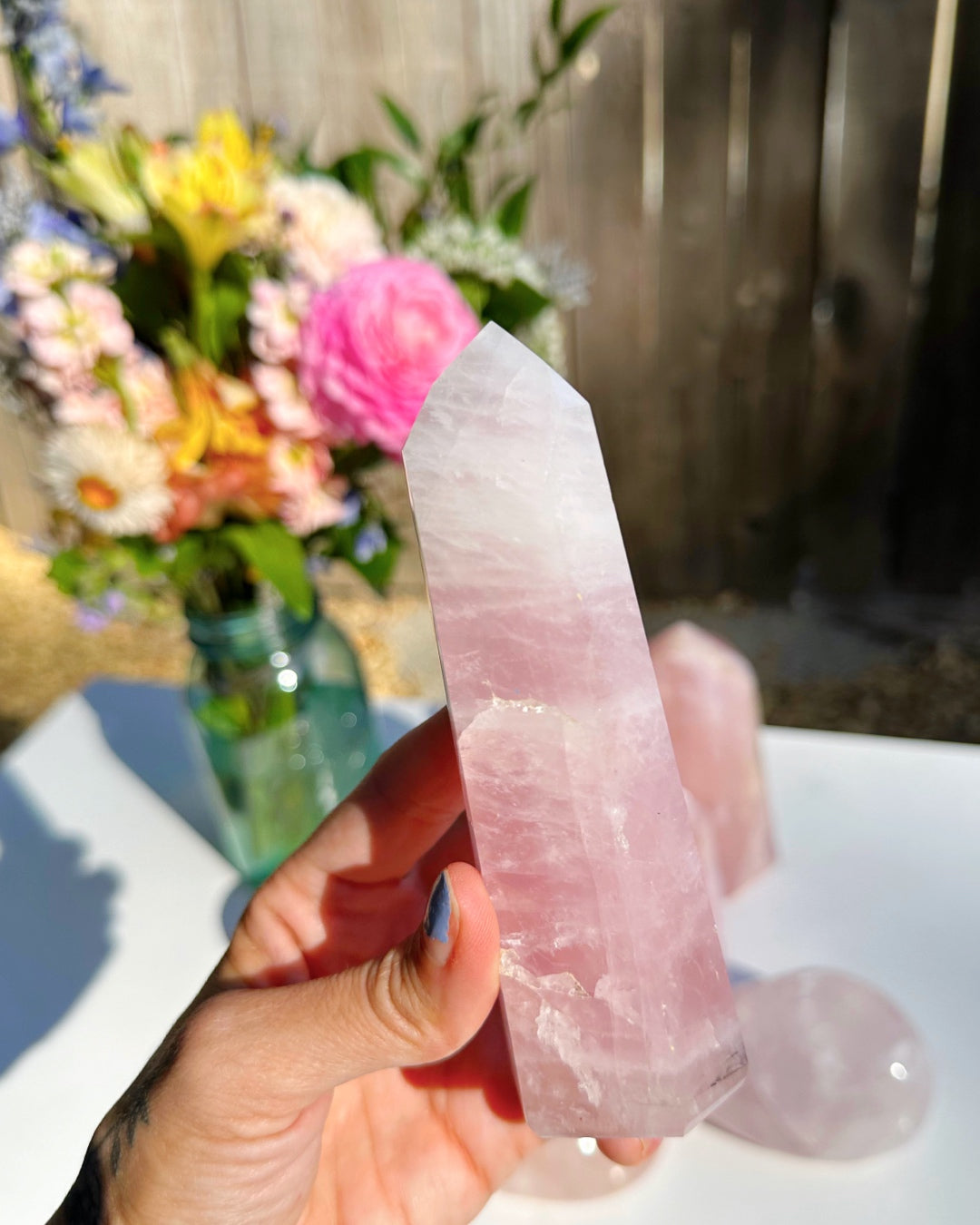 Rose Quartz Tower - Baltic Mermaid