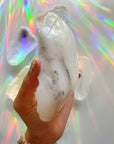 White Calcite Dish E