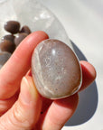 Sunstone & Peach Moonstone Palm Stone - D