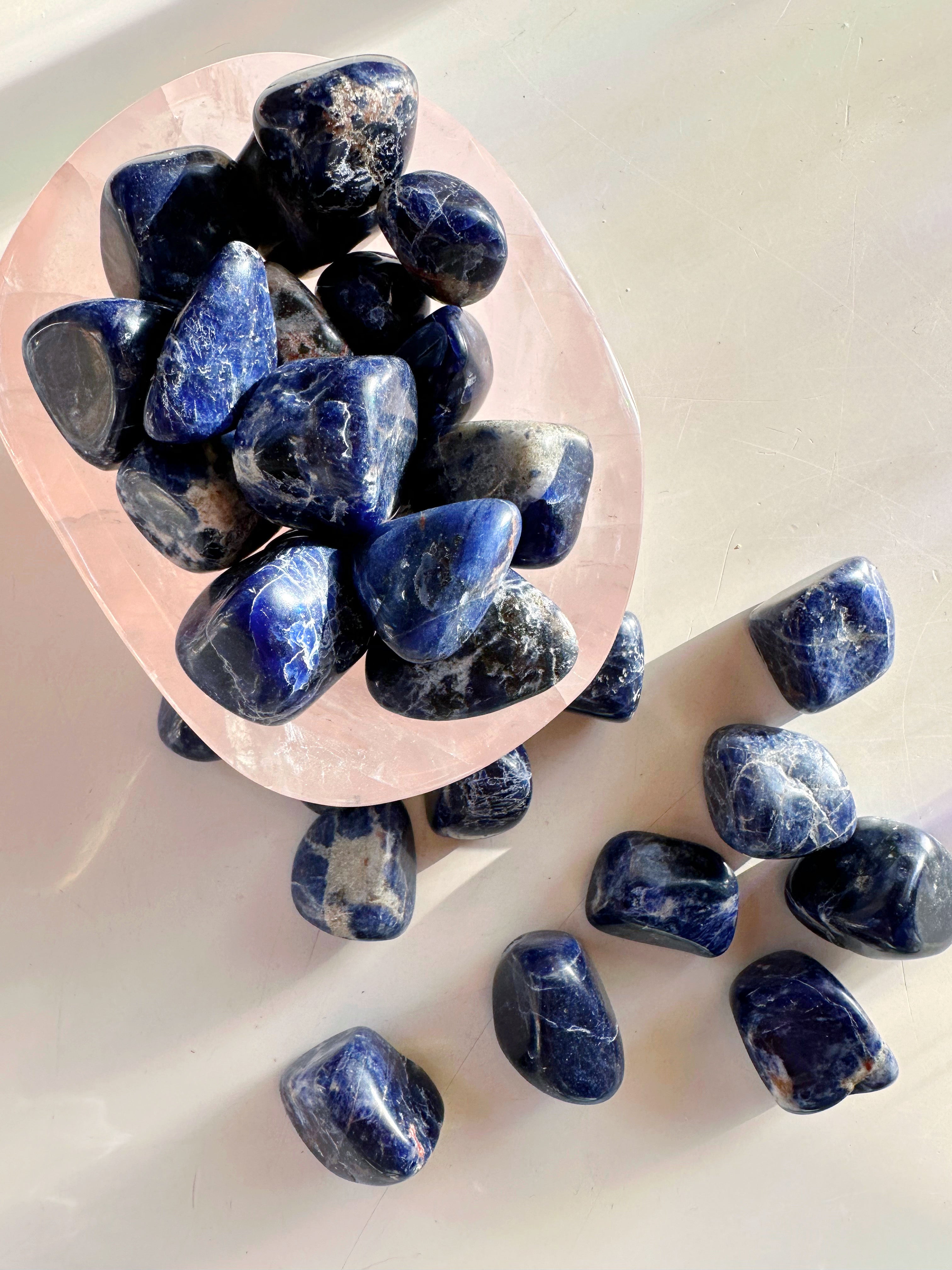 Sodalite Tumbled Stones - Baltic Mermaid