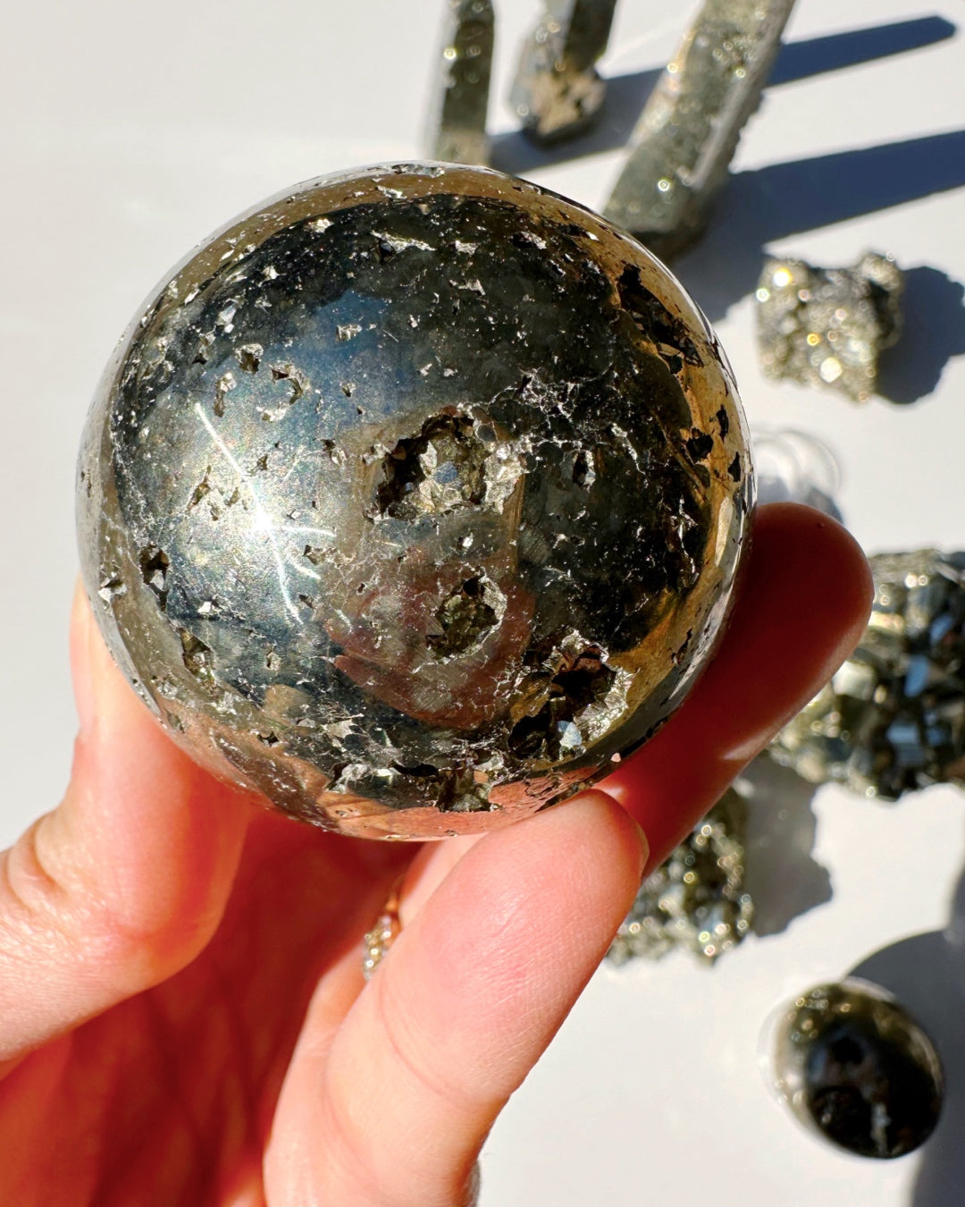 Pyrite Sphere - Baltic Mermaid