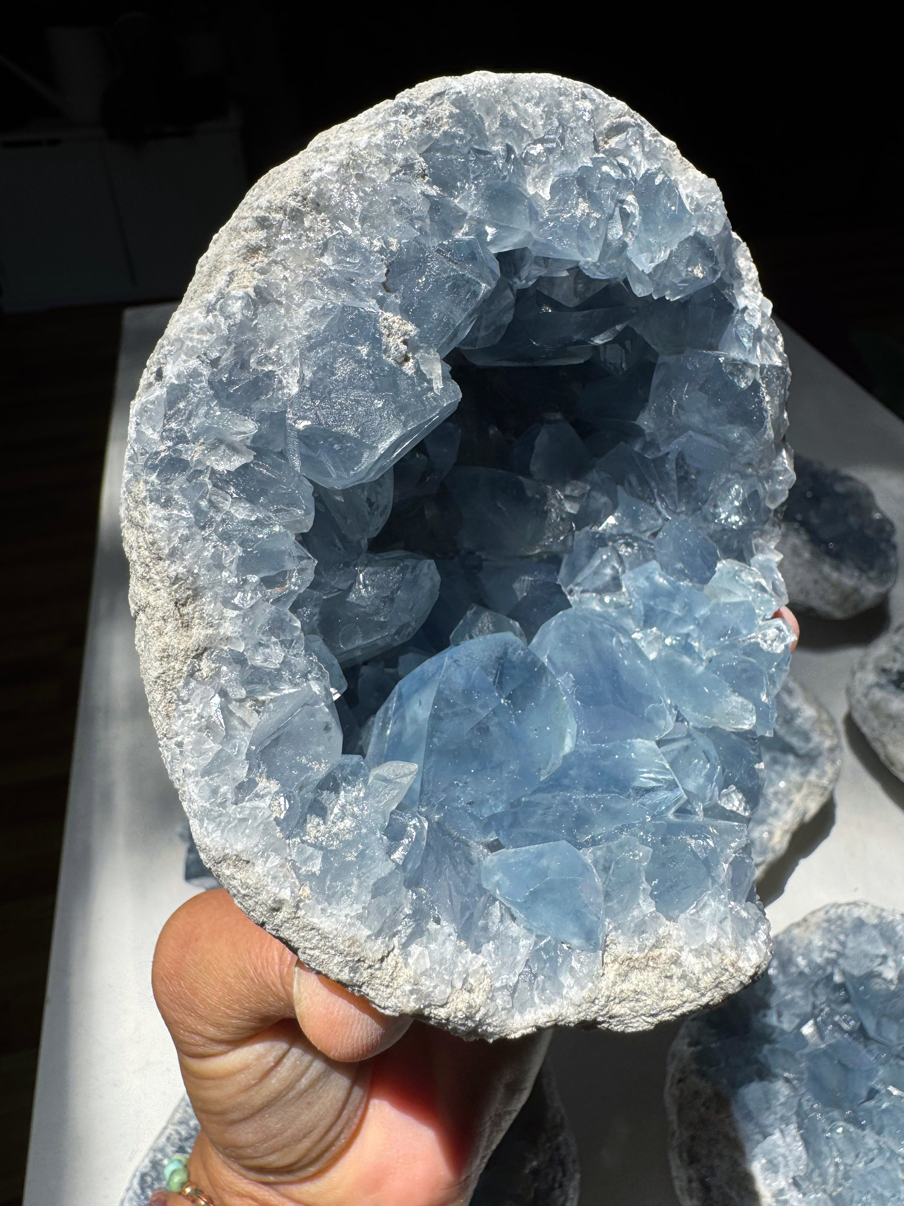 Celestite Cluster Baltic Mermaid