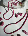 “Judy” - Ruby Gemstone Candy Necklace