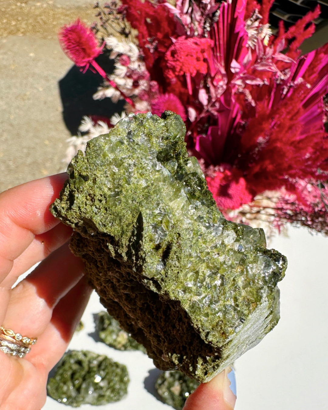 Epidote Quartz Cluster - Baltic Mermaid