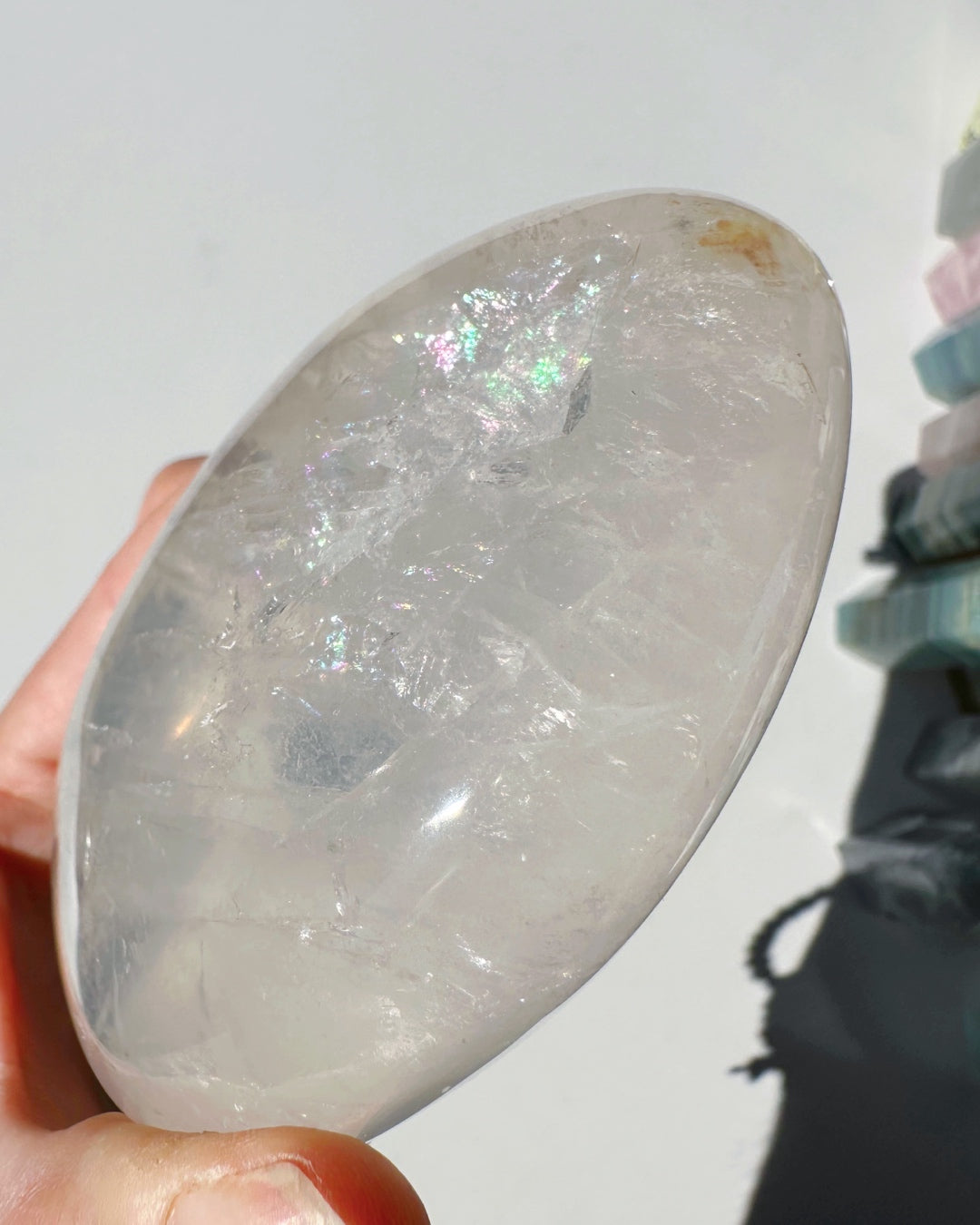 Quartz Freeform w/ Hematoid Inclusions - Baltic Mermaid