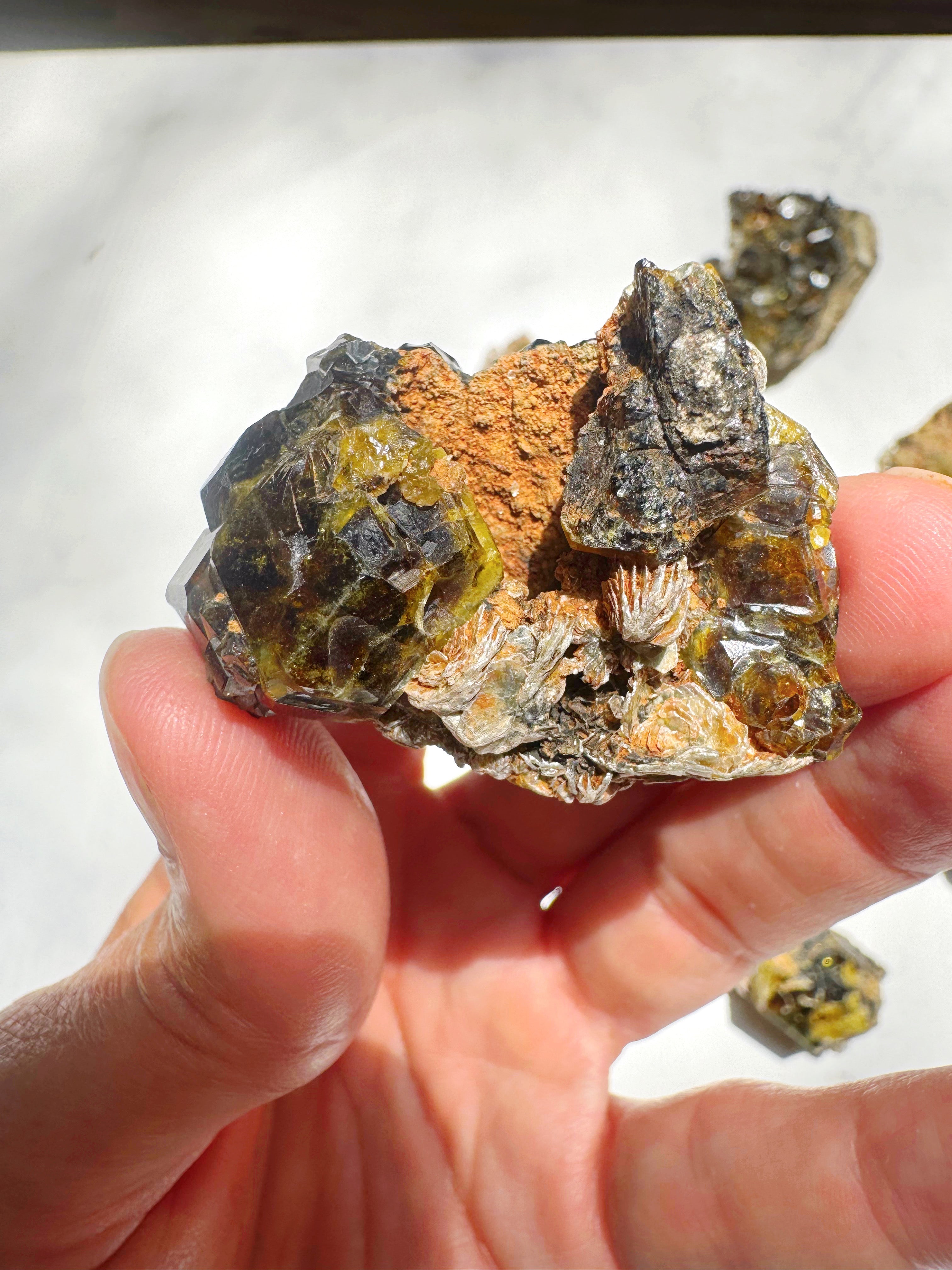 Rare Mali Green Grossular Andradite Garnet Epimorph w/ Clinochlore AAA Quality Baltic Mermaid