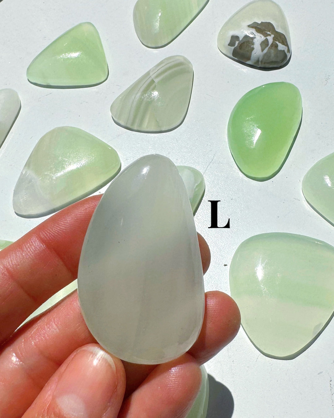 Green Calcite Cabs