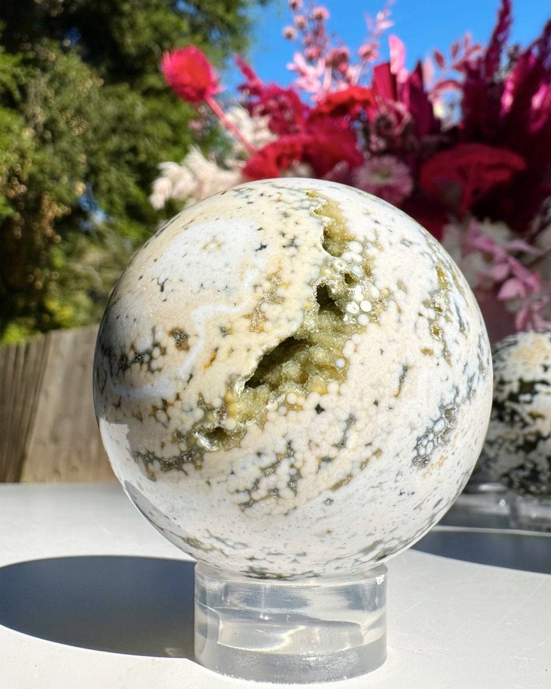 Ocean Jasper Sphere - Baltic Mermaid