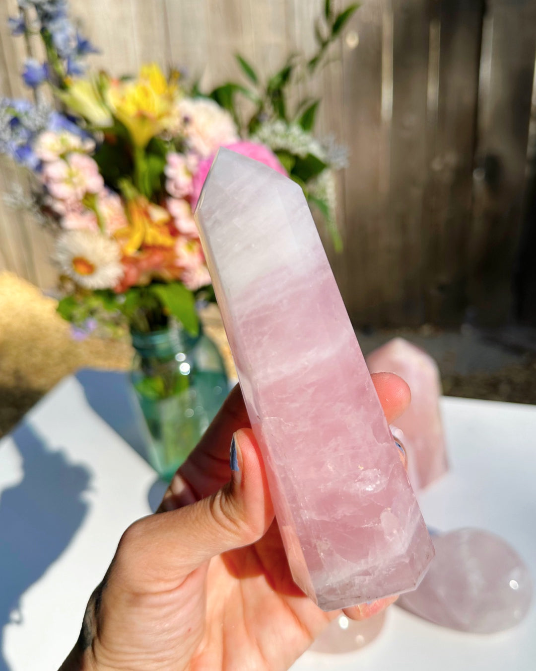 Rose Quartz Tower - Baltic Mermaid