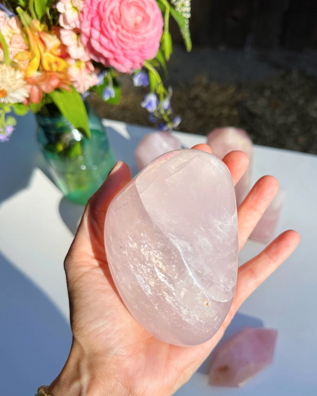 Rose Quartz Freeform - A - Baltic Mermaid