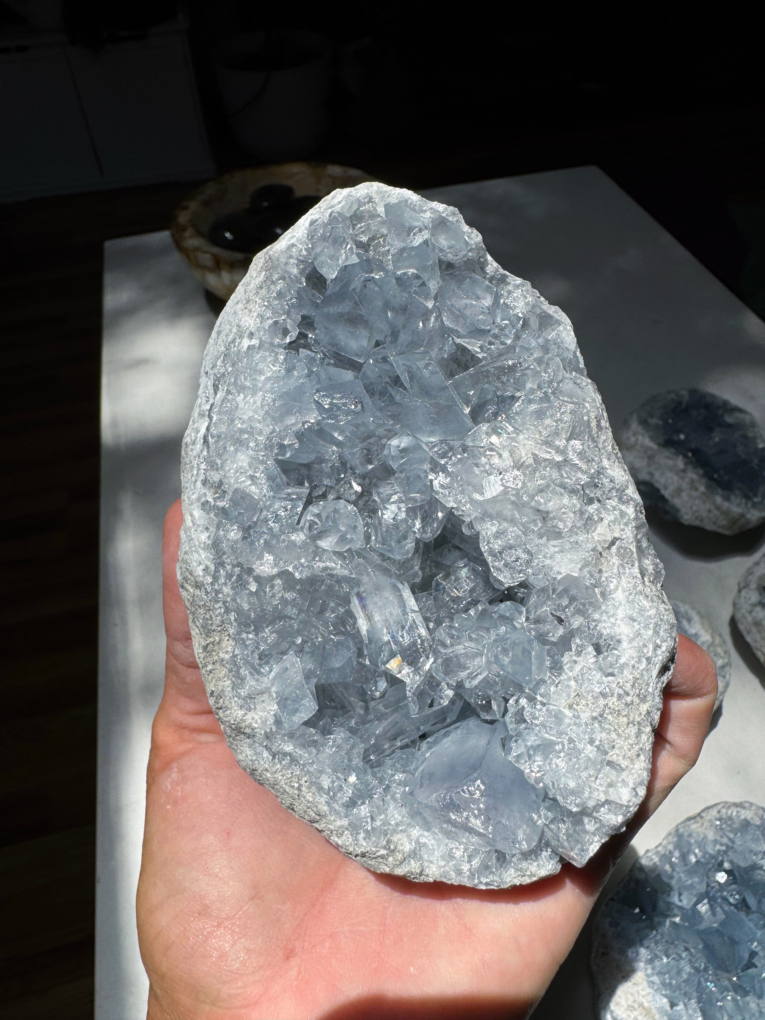 Celestite Cluster Baltic Mermaid