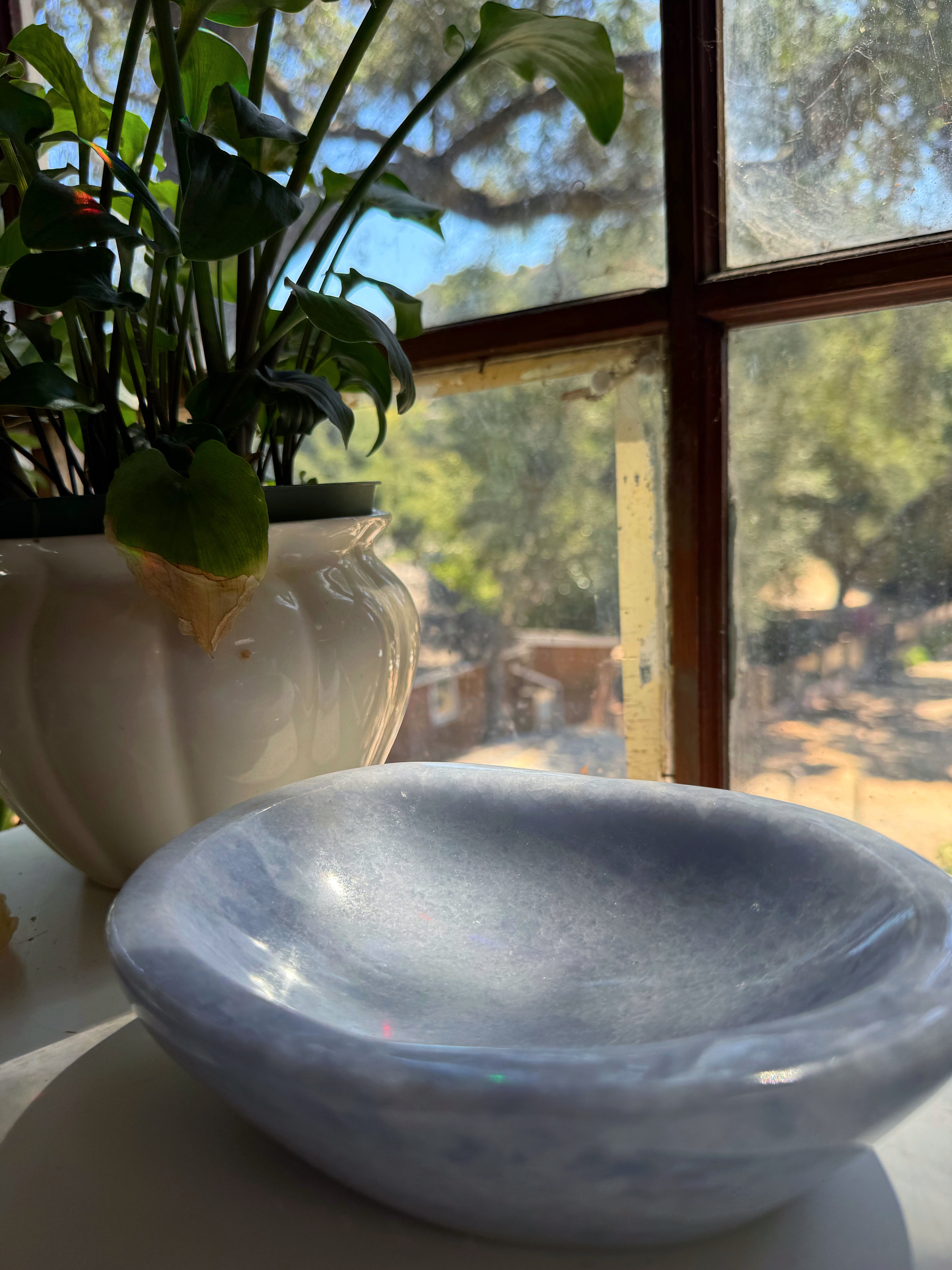 Blue Calcite Bowl Baltic Mermaid