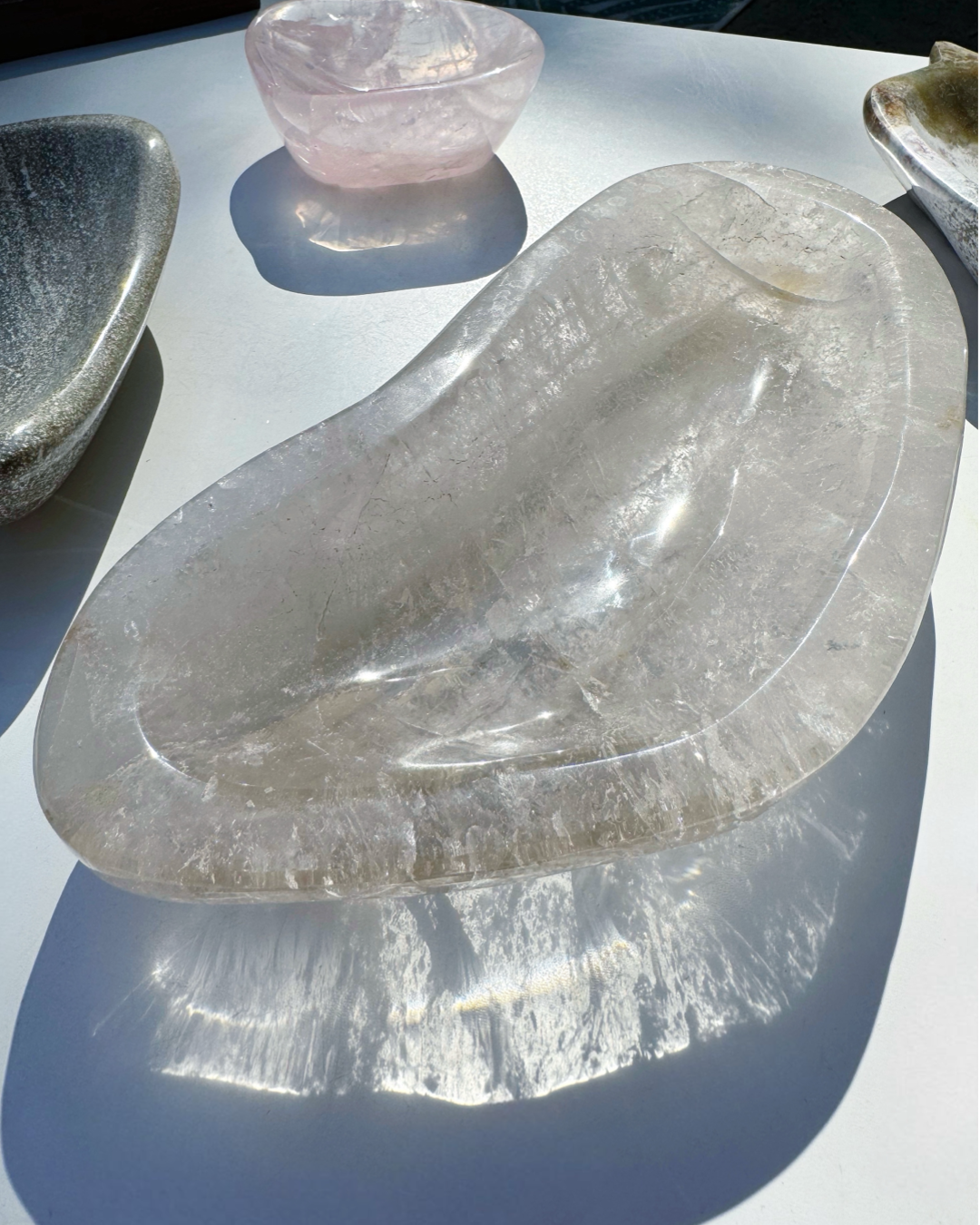 Light Smoky Quartz Dish