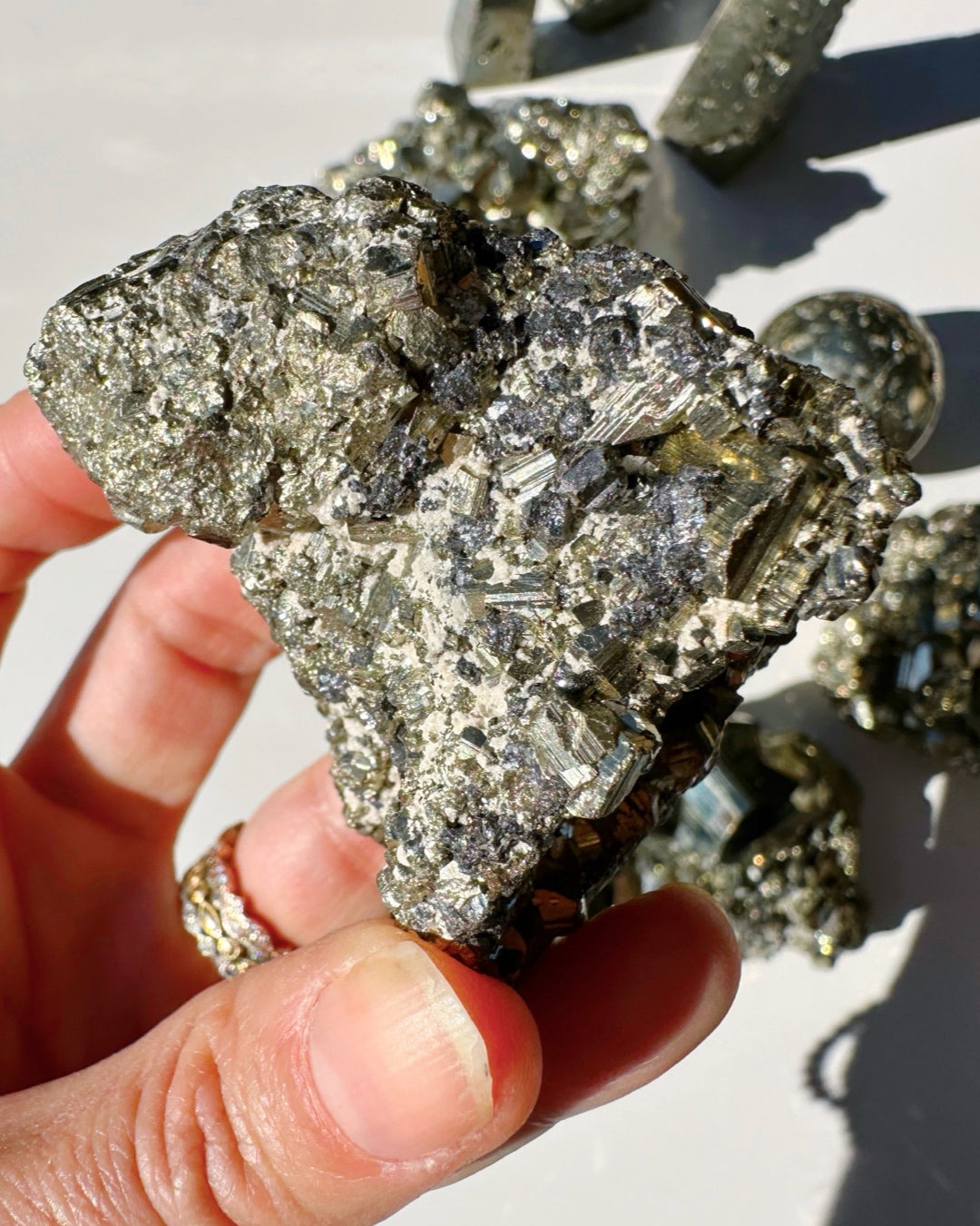 Pyrite Cluster - Baltic Mermaid
