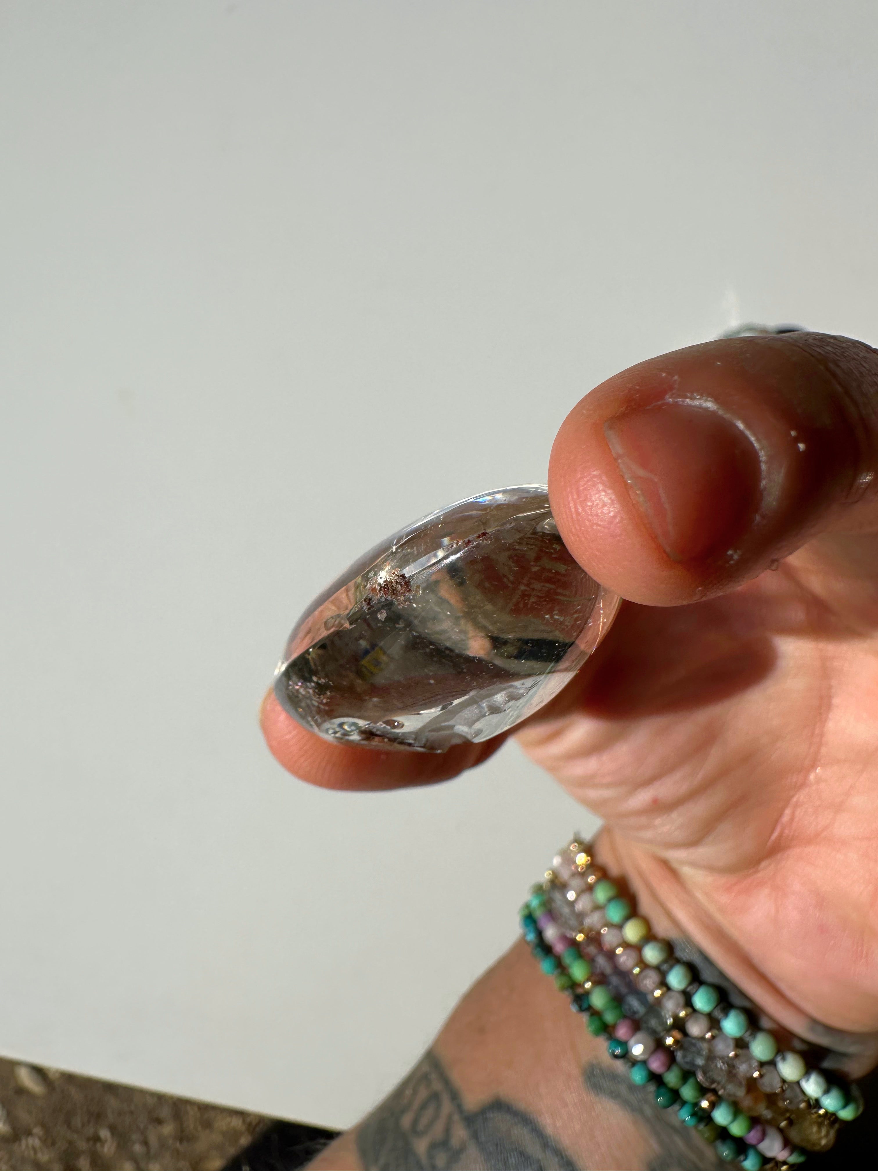 Intaglio Tiger Carved Chlorite Quartz/Garden Quartz  Cabochon Baltic Mermaid