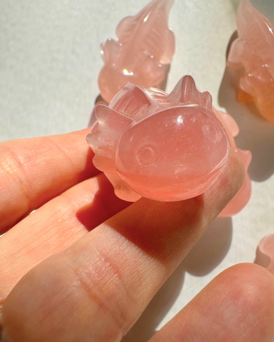 Rose Quartz Axolotl’s - Baltic Mermaid