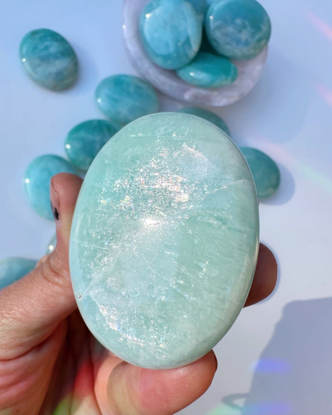 Amazonite Palm Stones - Baltic Mermaid