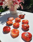 Carnelian Agate Hearts