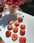 Carnelian Agate Hearts