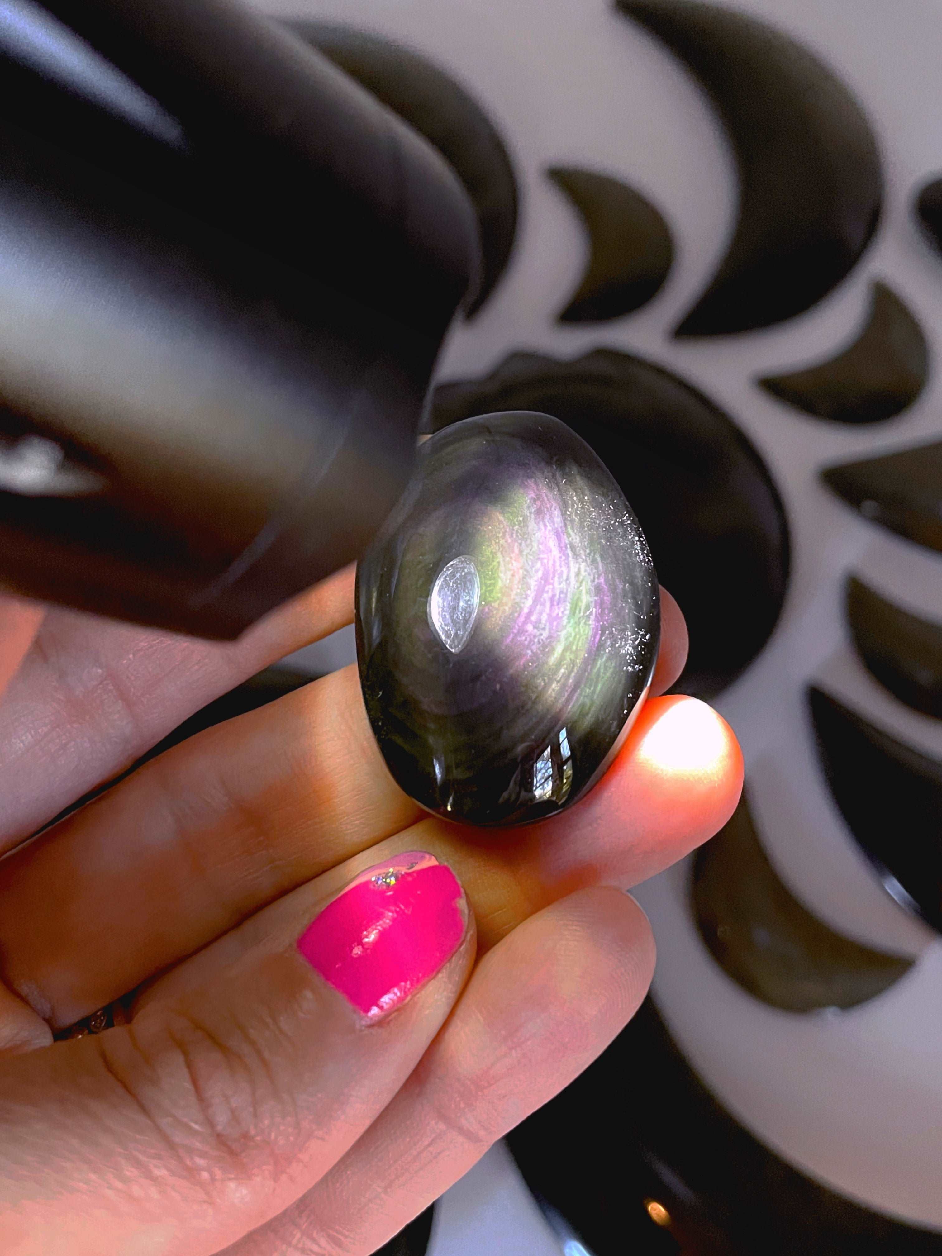 AAA Velvet Obsidian Tumble Stones