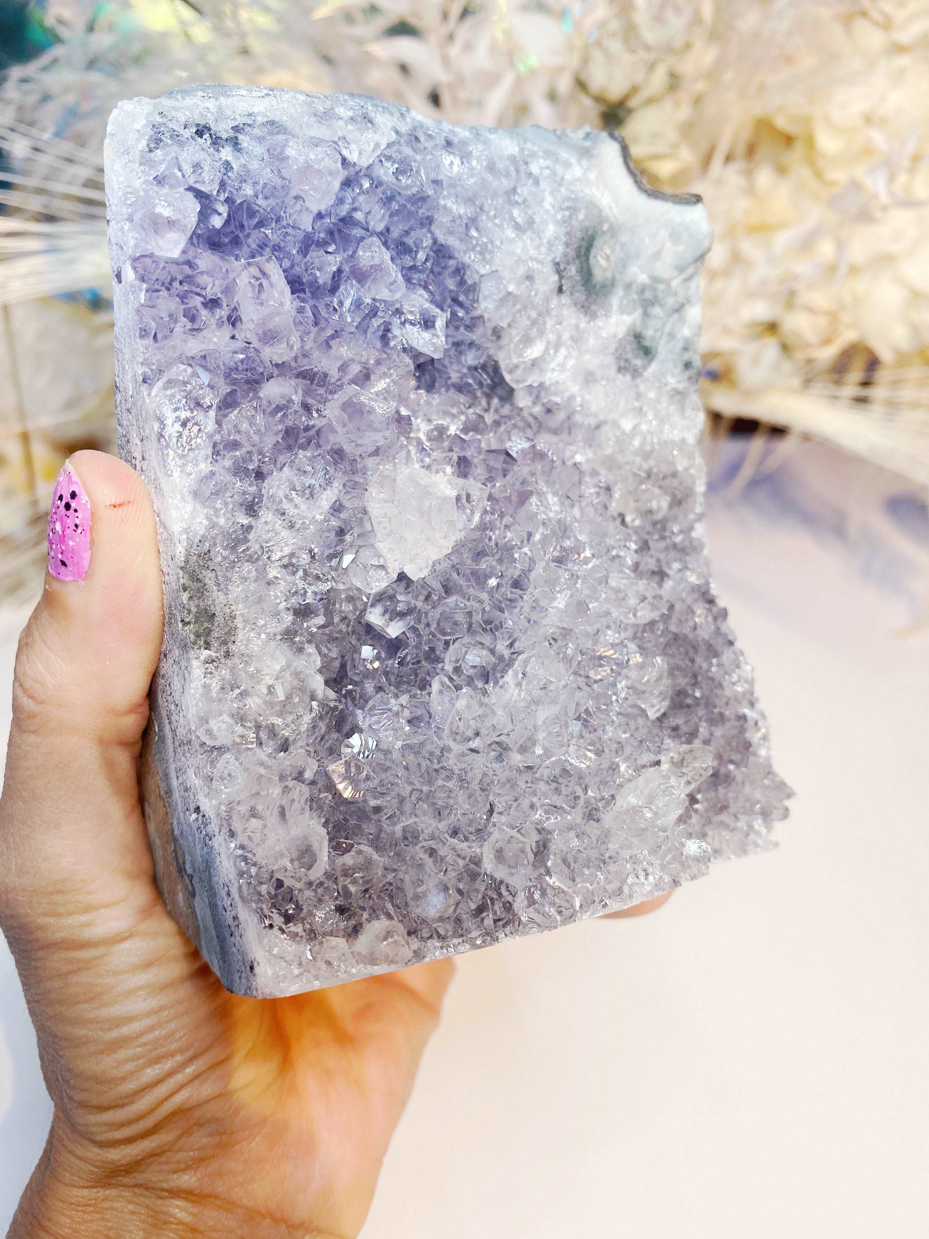 Amethyst Cluster Cut base