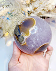 Amethyst Agate Sphere