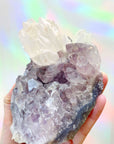 Amethyst Cluster w/ Calcite