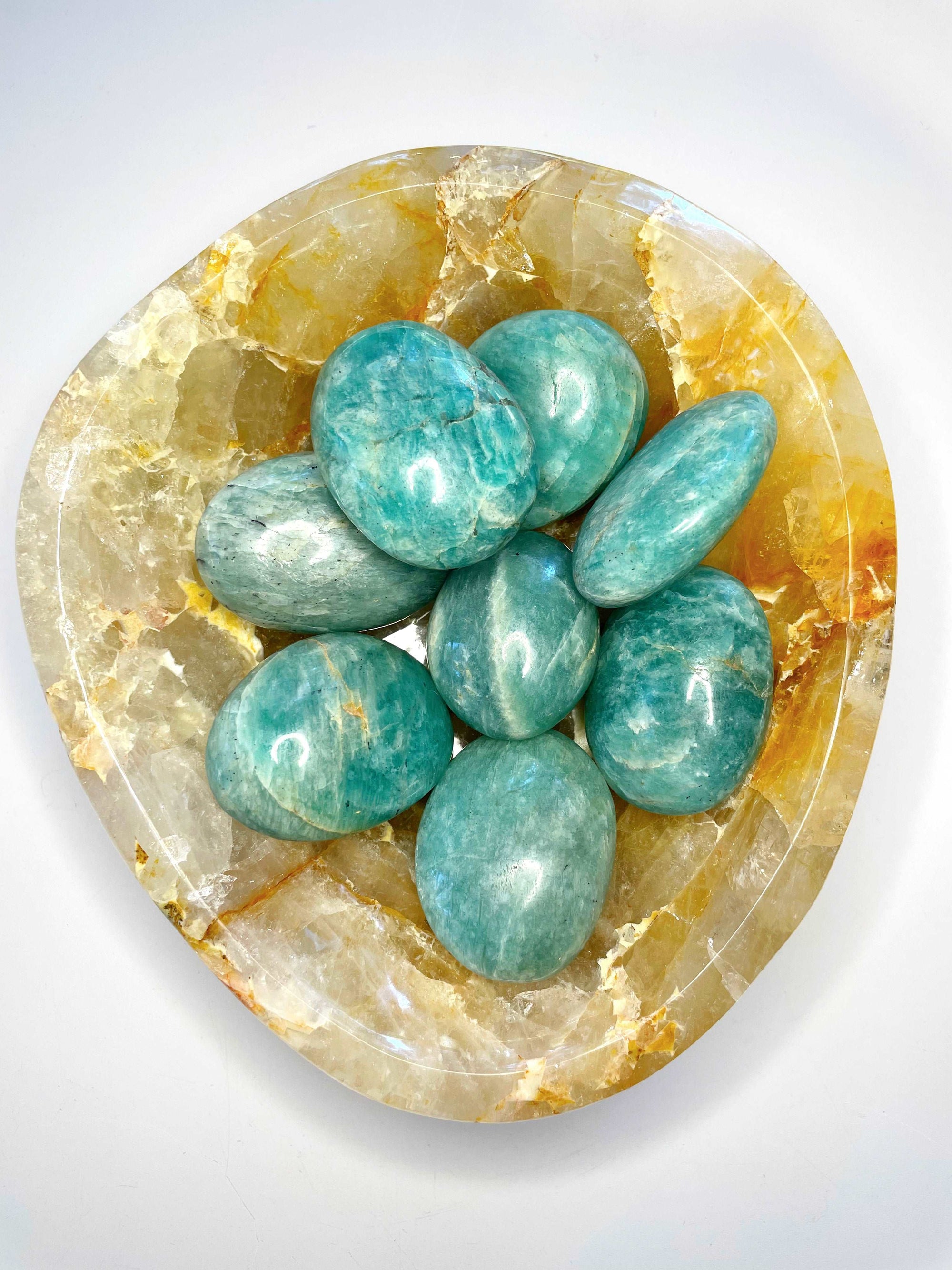 Amazonite Palm Stones