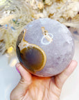 Amethyst Agate Sphere