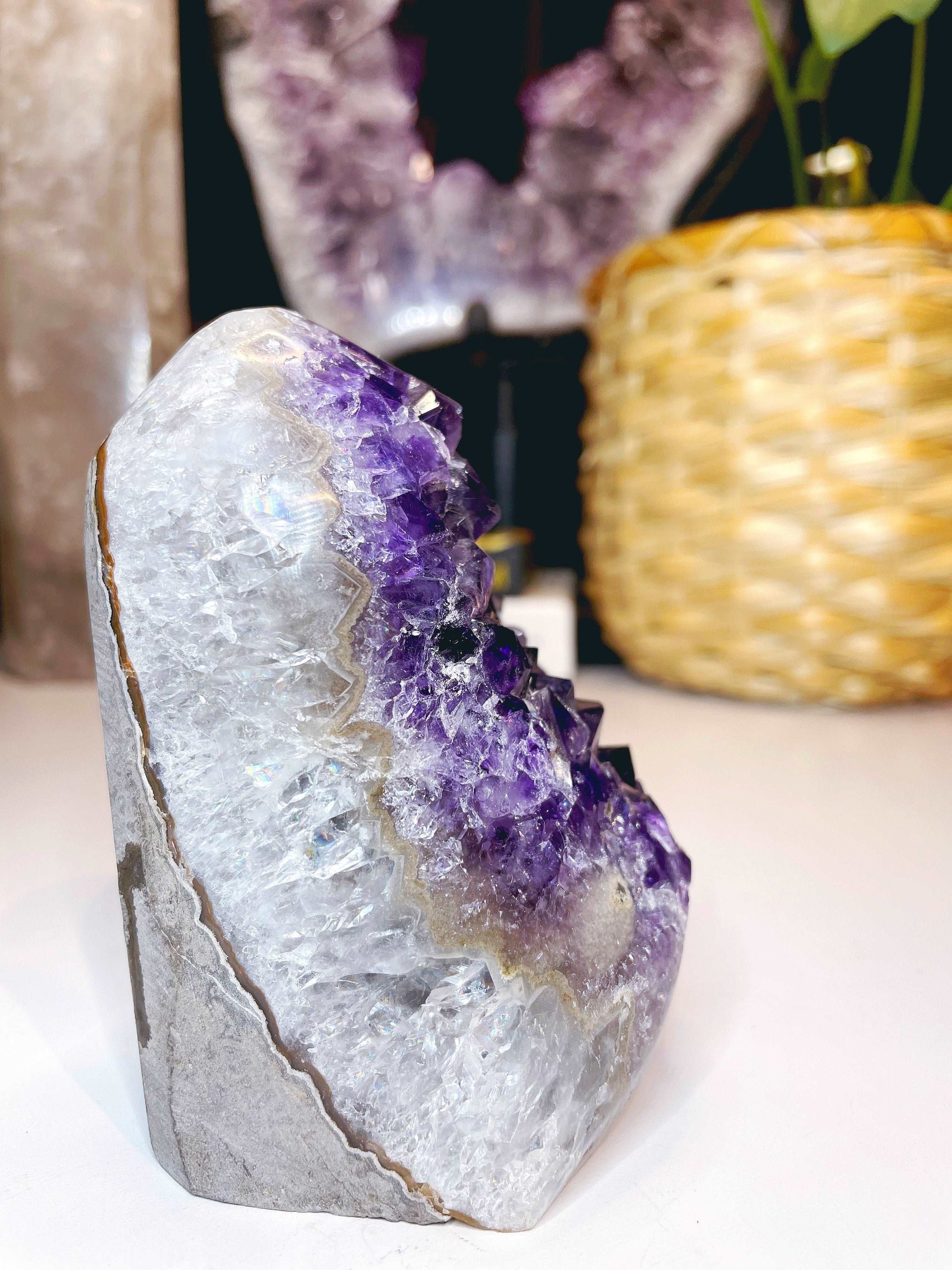 Amethyst Cluster Cut base