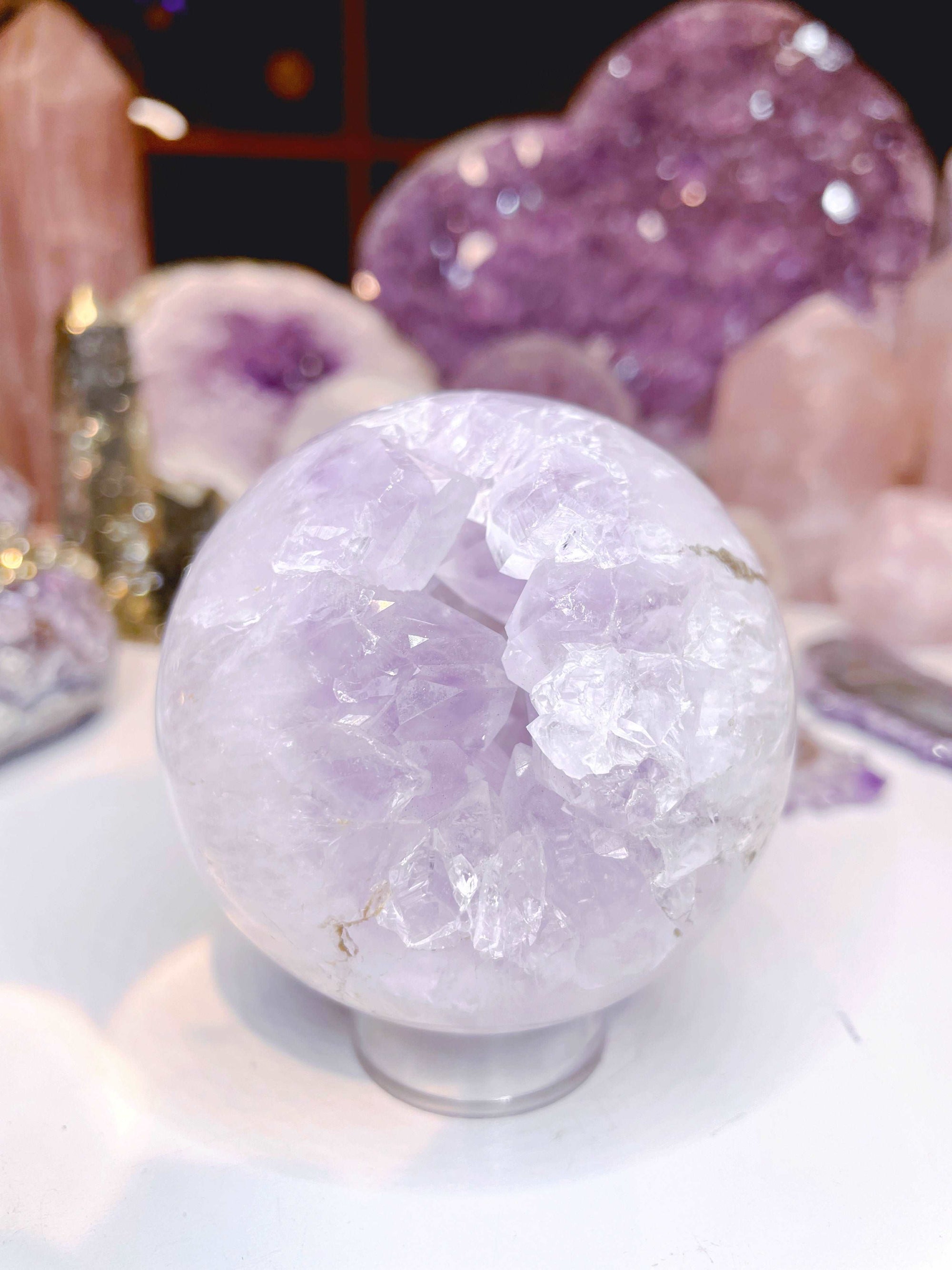 Amethyst Agate Sphere