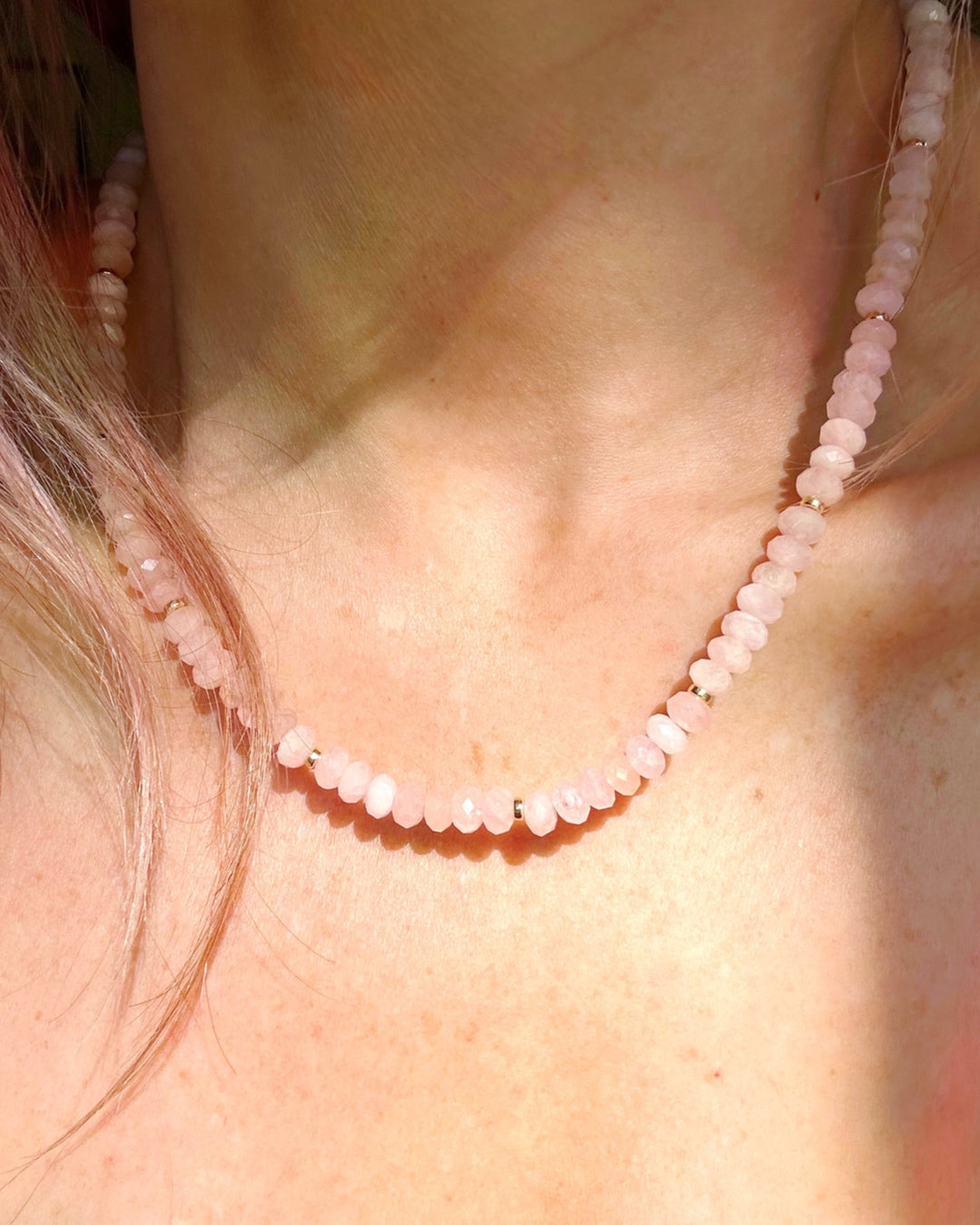 Morganite Candy Necklace - Baltic Mermaid