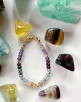 Rainbow Fluorite Candy Bracelet - RTS