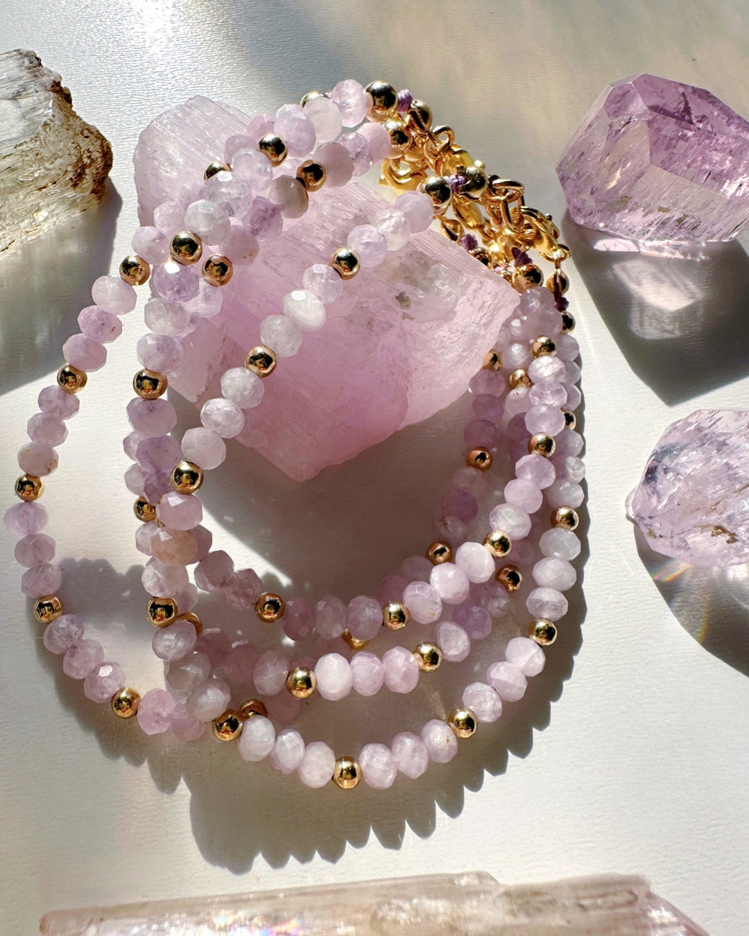 Kunzite Candy Bracelet - RTS - Baltic Mermaid