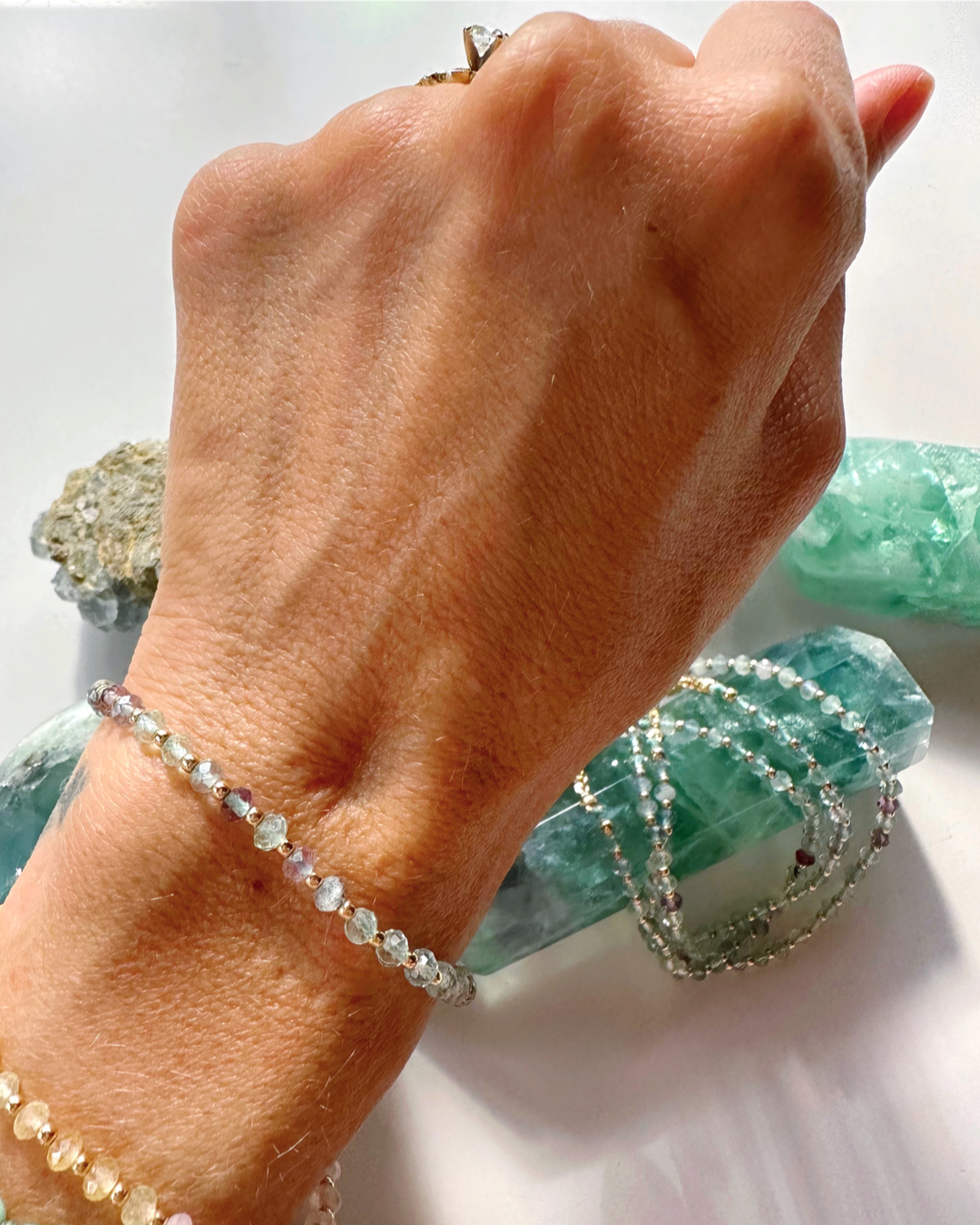 Fluorite Candy Bracelet - RTS - Baltic Mermaid