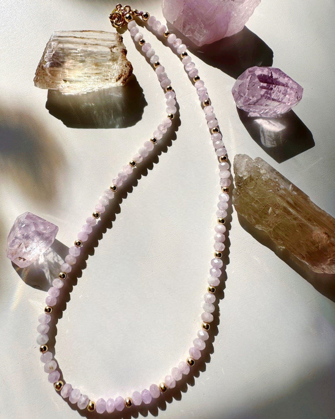 Kunzite Candy Necklace - Baltic Mermaid