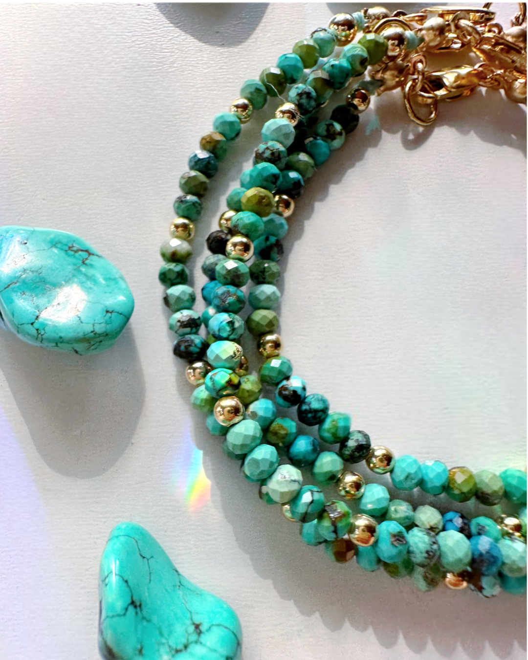 Turquoise Candy Bracelet - RTS - Baltic Mermaid